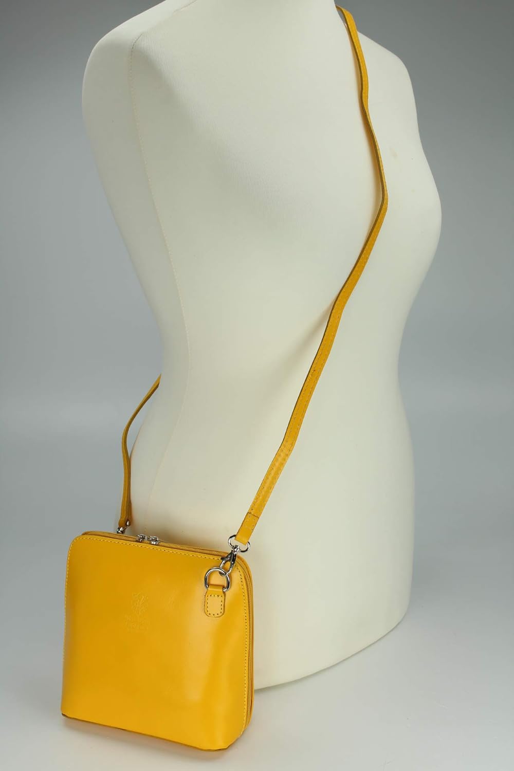 Belli italienische Ledertasche Damen Umhängetasche klein Handtasche Schultertasche Abendtasche in ge