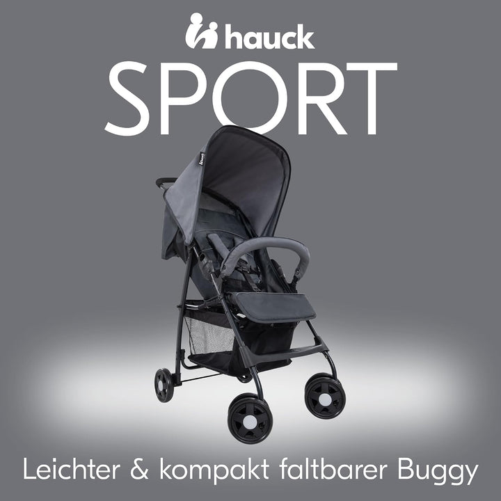 hauck Buggy Sport, Ultra Leicht - nur 5,9 kg, für Kinder bis 15 kg, Klein Zusammenklappbar, Reisebug