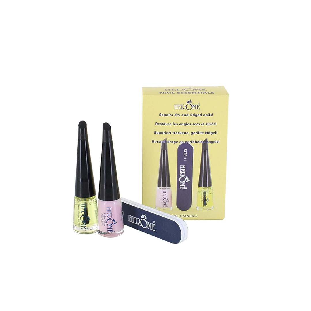 Herome 3-in-1 Maniküre Set für Nägel -1 set- Set mit Pflegende Nagelöl, Rillenfüller und Feile - Rep