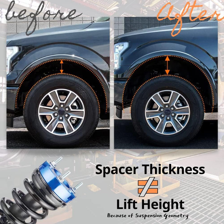 JINGLING 32 mm Abstandshalter für Vorderradaufhängung, Lift-Up-Kits für Triton L200 2005–2014, Erhöh