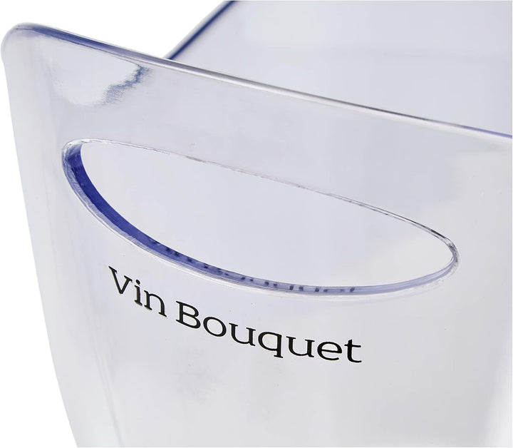 Vin Bouquet transparenter Sektkühler für zwei Flaschen, ABS, 23x29x40 cm, Durchsichtig 27x20x20 cm D