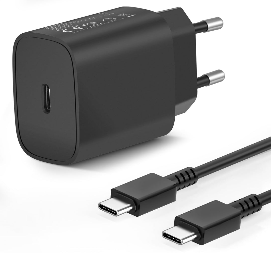 25W USB C Ladegerät für Samsung,Schnellladegerät 2M Typ C Ladekabel für Samsung Galaxy S24 S23 S22 S