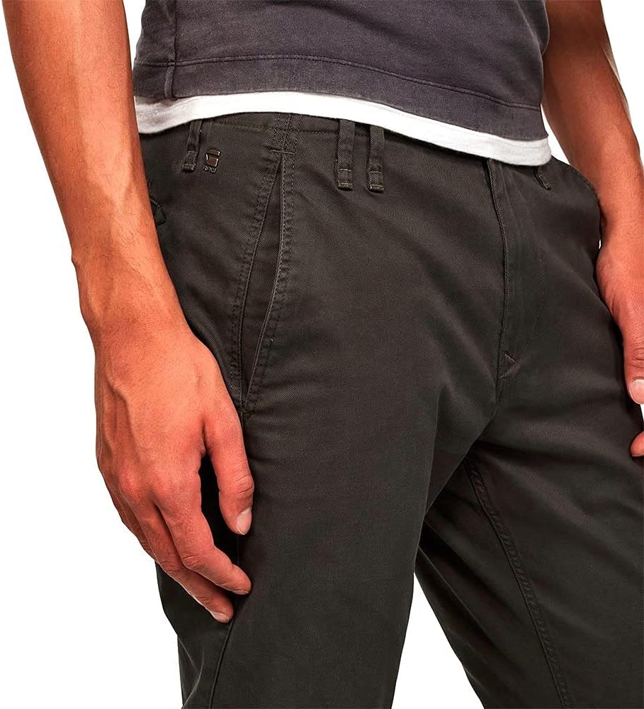G-STAR RAW Herren Vetar Slim Chino 26W / 30L Grau (Asfalt D14027-c072-995), 26W / 30L Grau (Asfalt D