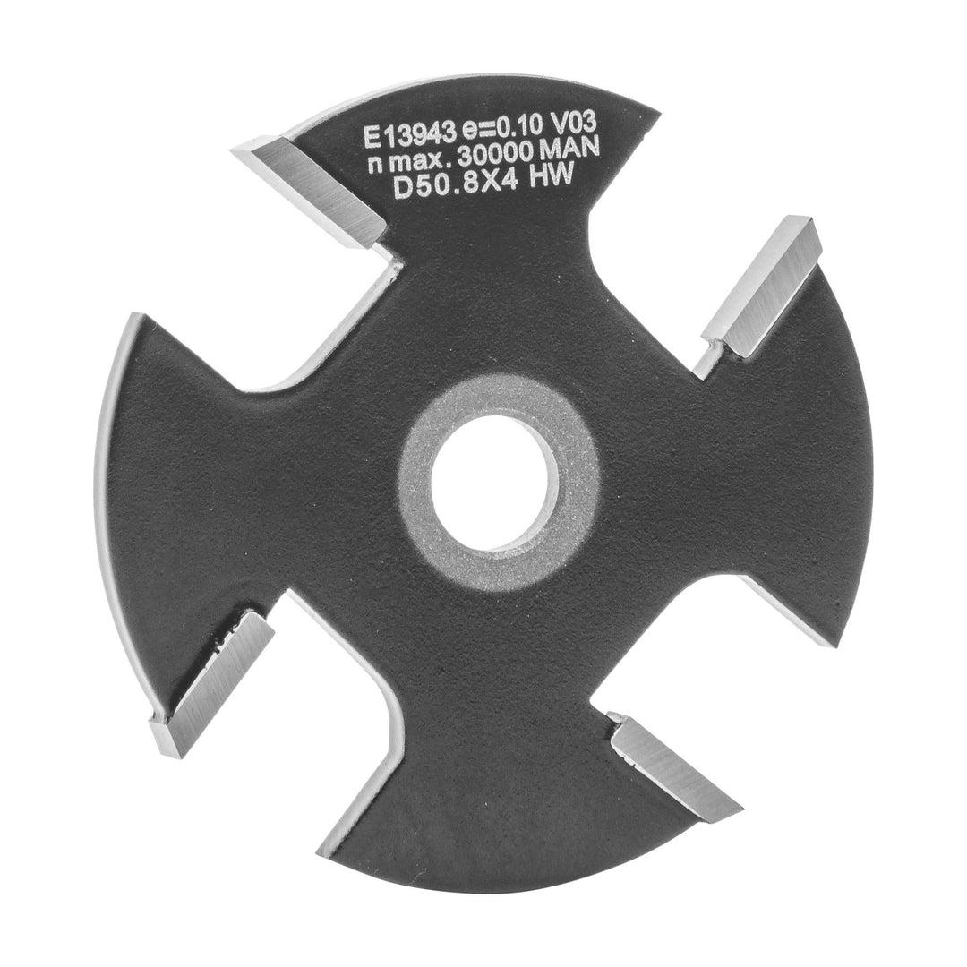 ENT 13943 Scheibennutfräser HW, Schaft (S) 8 mm, Durchmesser (D) 50,8 mm, NL 4 mm, Z4 D=50,8 / NL=4,