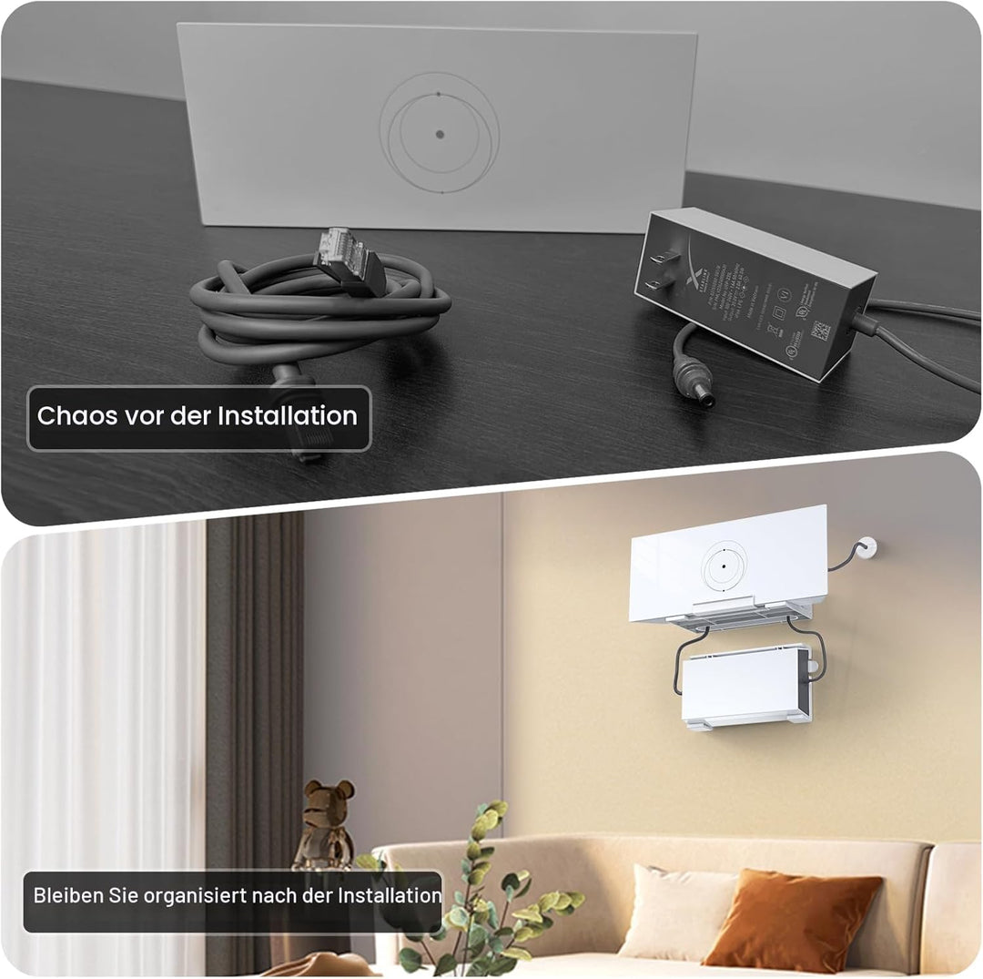 XLTTYWL Starlink V3 Mount, Starlink Gen 3 Router Wandhalterung mit Starlink Netzteil Montageset Star