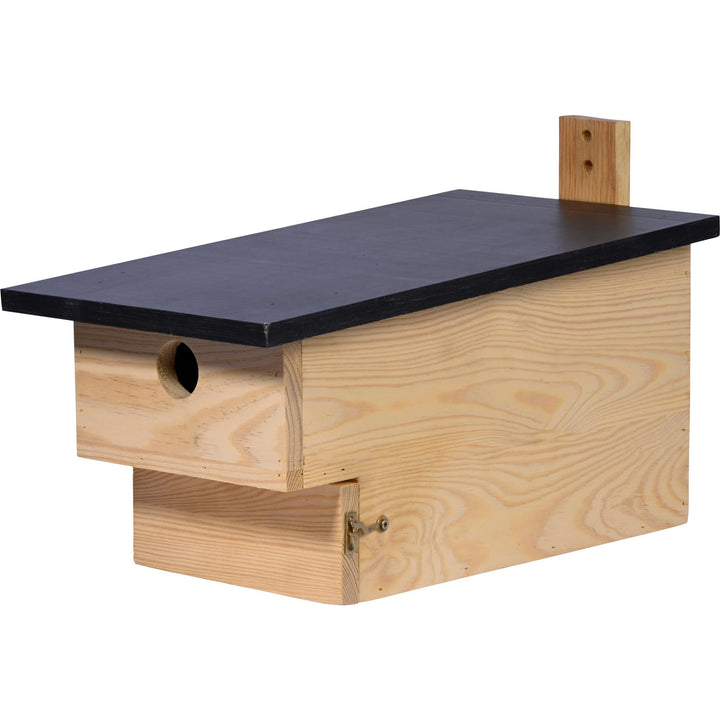 dobar® Grosser Nistkasten für Höhlenbrüter mit Räuberschutz -Vogelbrutkasten für Meisen und Sperling