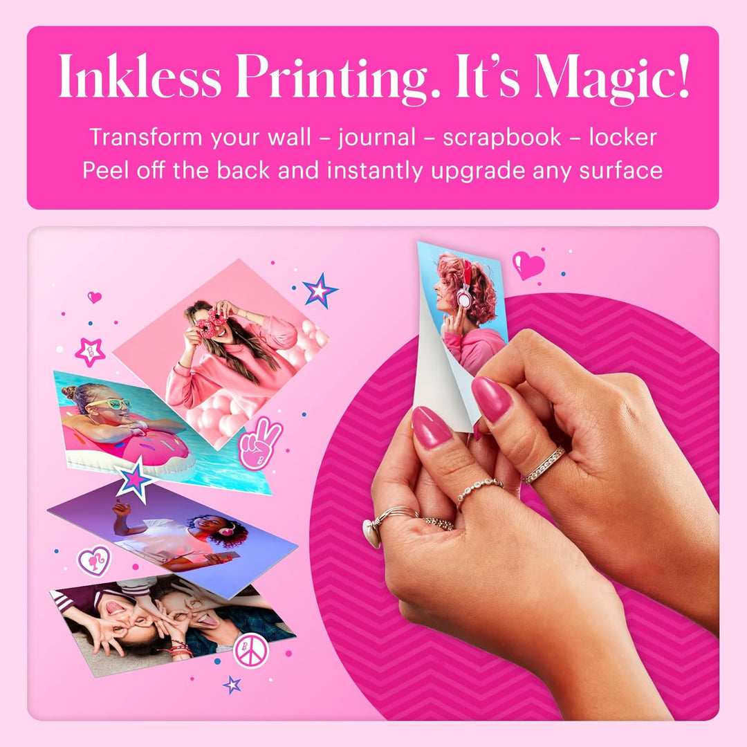 Kodak x Barbie Printomatic Sofortbildkamera in Vollfarbe Digitalkamera Barbie Starter-Bundle (Signat