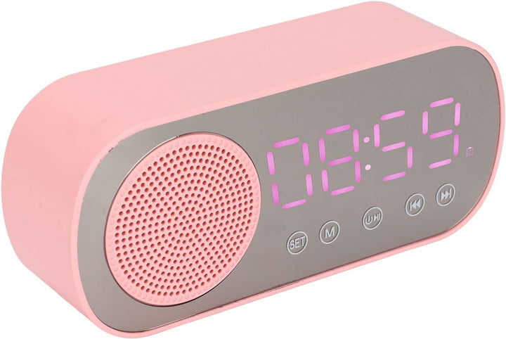 PUSOKEI Digitaler Wecker mit Bluetooth-Lautsprecher, UKW-Radio-Digitaluhr, Kabelloser HiFi-Wiedergab