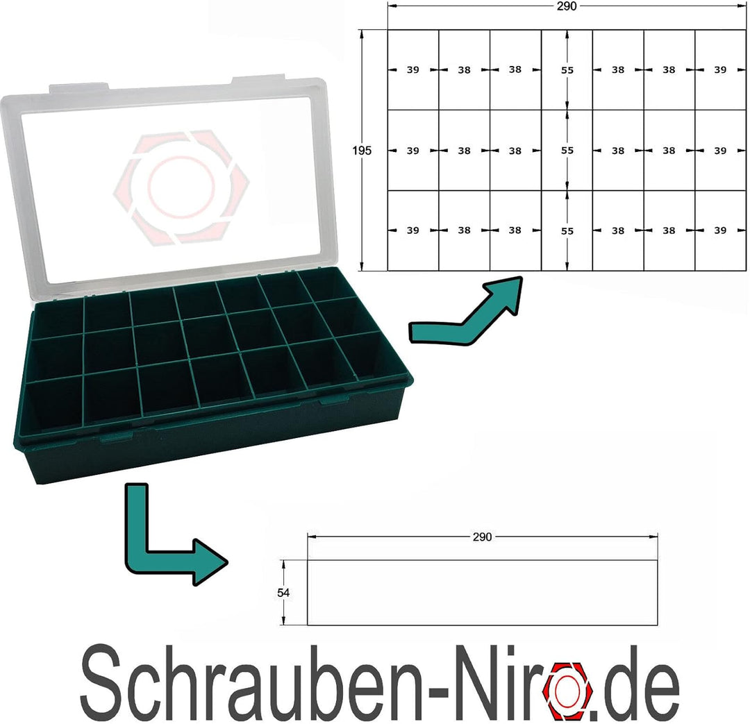Sortiment M5 + M6 DIN 7991 (ISO 10642) Edelstahl A2 (V2A) Senkschrauben (Innensechskant) - Set beste