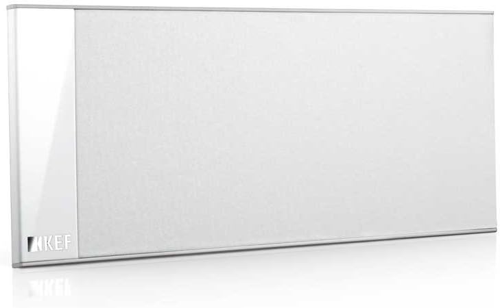 KEF T101c Center-Lautsprecher Weiss Stück|Ultra Flach| 3,5cm tief|10-100W|HiFi|Heimkino|TV, Weiss