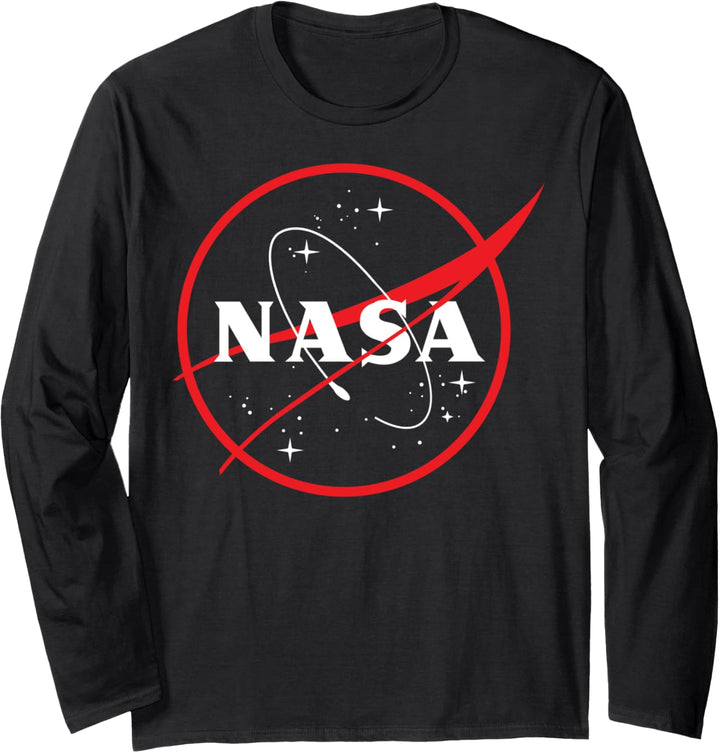 NASA Silhouette Classic Logo Langarmshirt