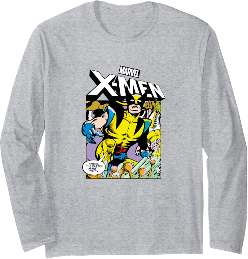 Marvel Wolverine Comic Strip Langarmshirt