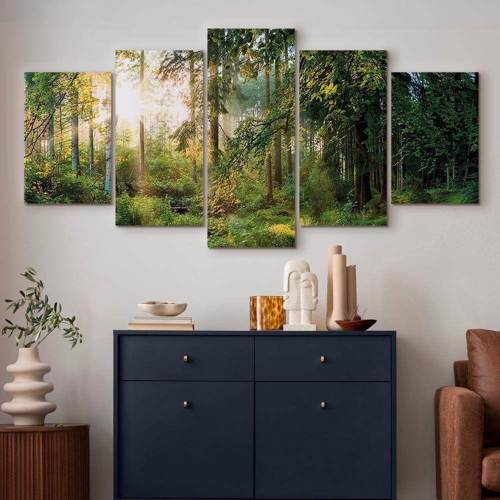 murando Akustikbild Landschaft Wald Bilder Akustikschaum Hochleistungsschallabsorber Schallschutz Le