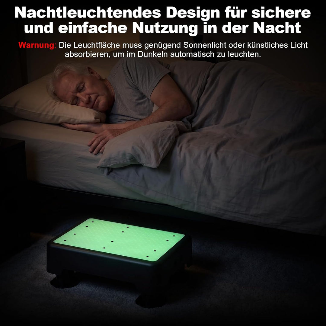 rutschfest Halbstufe, Nachleuchtende Trittstufe, Höhenverstellbarer Tragbare Tritthocker Max 250 Kg,