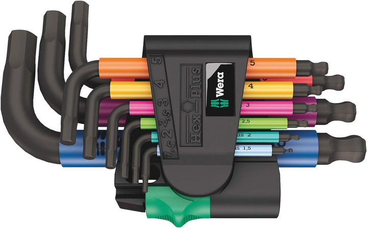 Wera Winkelschlüsselsatz 967 SPKL/9 TORX® BO Multicolour, BlackLaser, 9-teilig, 05073599001 & 051331