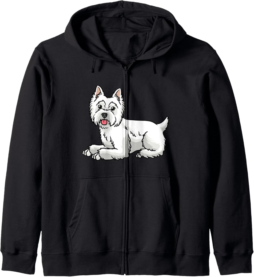Westie Hund West Highland White Terrier Kapuzenjacke