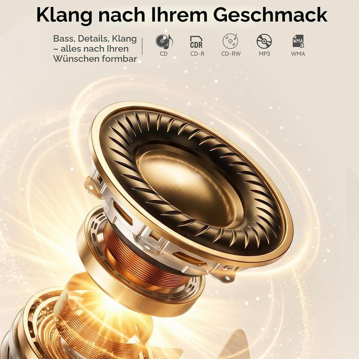 CD Player Tragbar Bluetooth: Kegaudio Radio mit CD-Player Tragbarer mit Lautsprecher Fernbedienung U