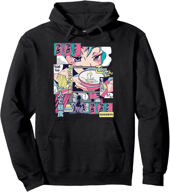 Der Ramen Shop | Japanisches Anime Manga Comic Vaporwave Pullover Hoodie