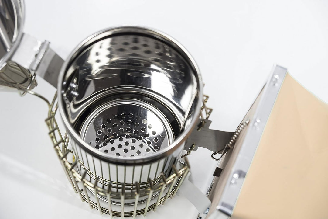 Imkado Imker Set S - Edelstahl Smoker und Stockmeissel *Königin* - Imkereibedarf