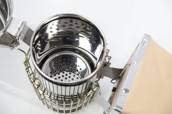 Imkado Imker Set S - Edelstahl Smoker und Stockmeissel *Königin* - Imkereibedarf