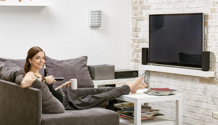 EMOS Antennenkabel 100m weiss, Koaxialkabel CLASS A für SAT, TV und CCTV, Typ CB21D, zweifach geschi