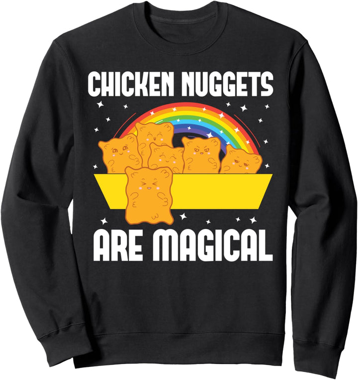 Chicken Nuggets sind magisch Regenbogen Geschenk Nugget Sweatshirt