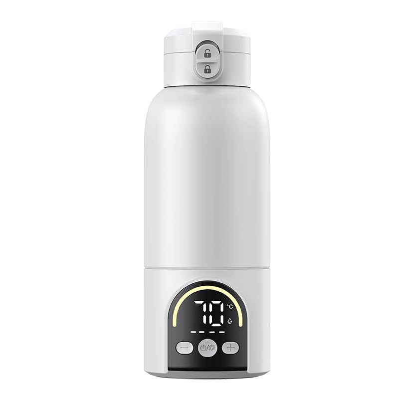 Tragbarer Flaschenwärmer Baby, 500-ml-Milchwärmerbecher, 140 W Schnellaufwärmung für Muttermilch und