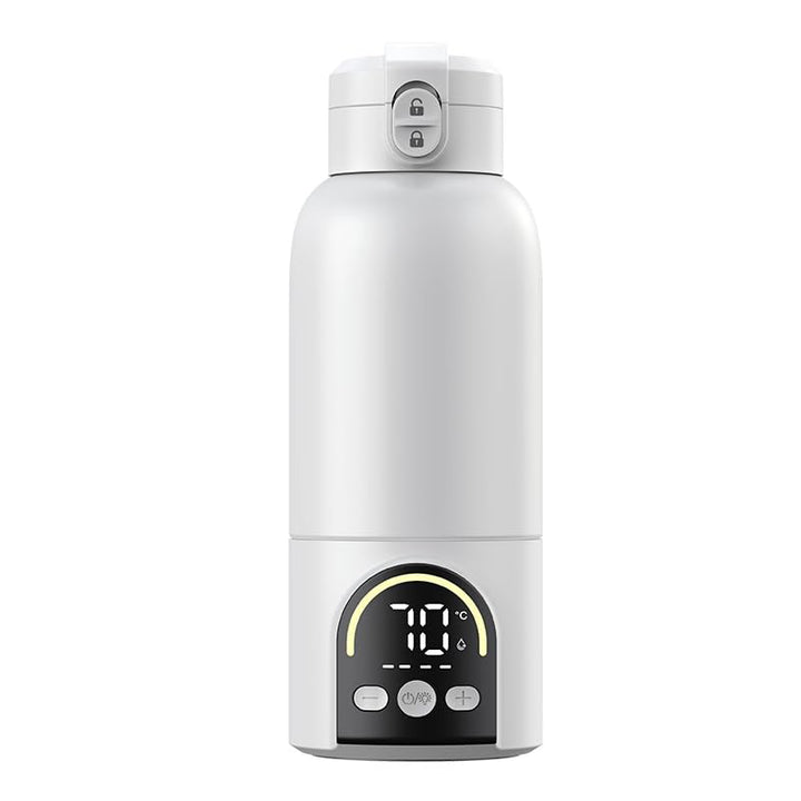 Tragbarer Flaschenwärmer Baby, 500-ml-Milchwärmerbecher, 140 W Schnellaufwärmung für Muttermilch und