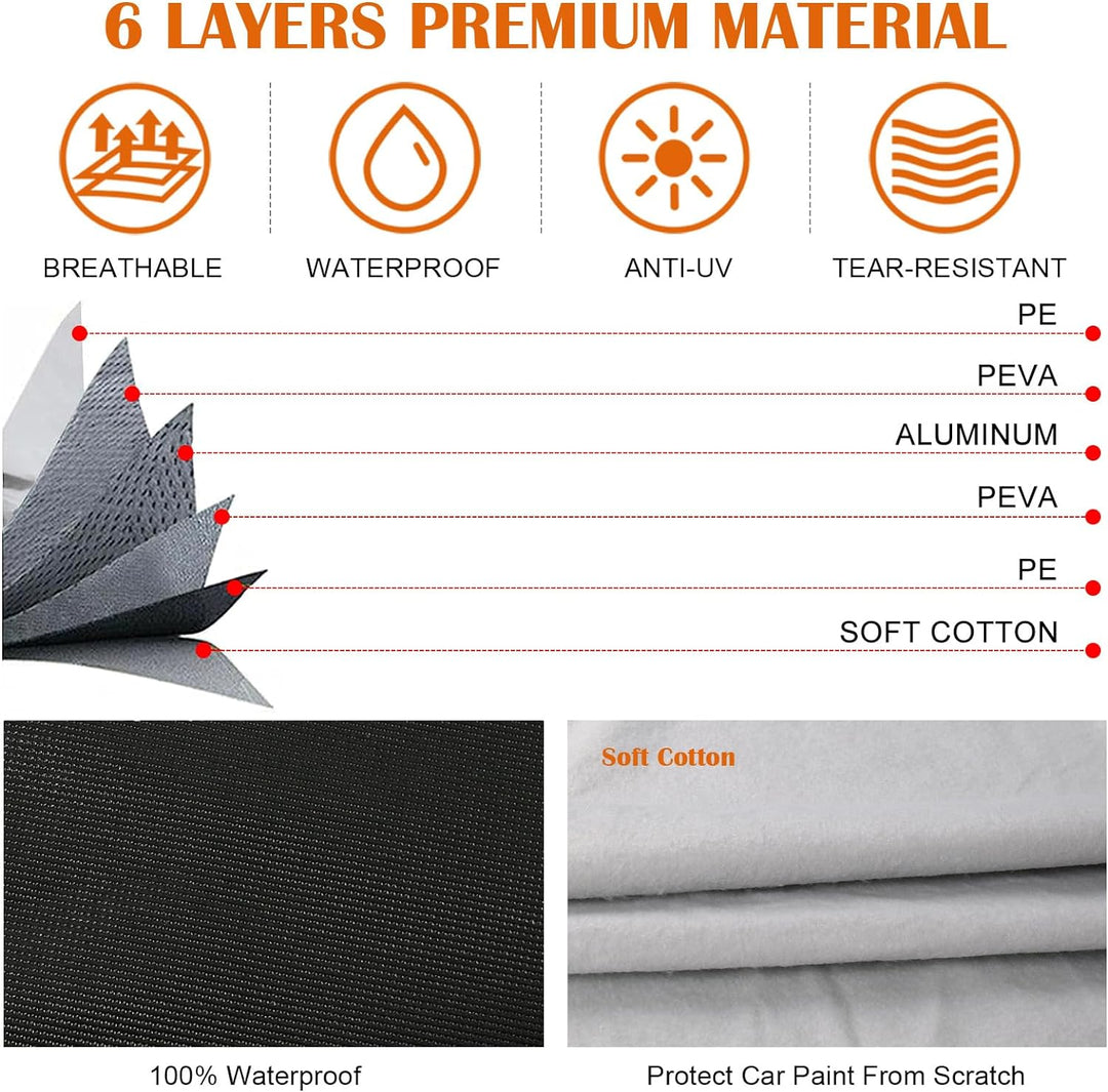 Autoabdeckung Wasserdicht Ersatz für Land Rover Discovery Sport L550 2015-2023, Vollgarage Autoplane