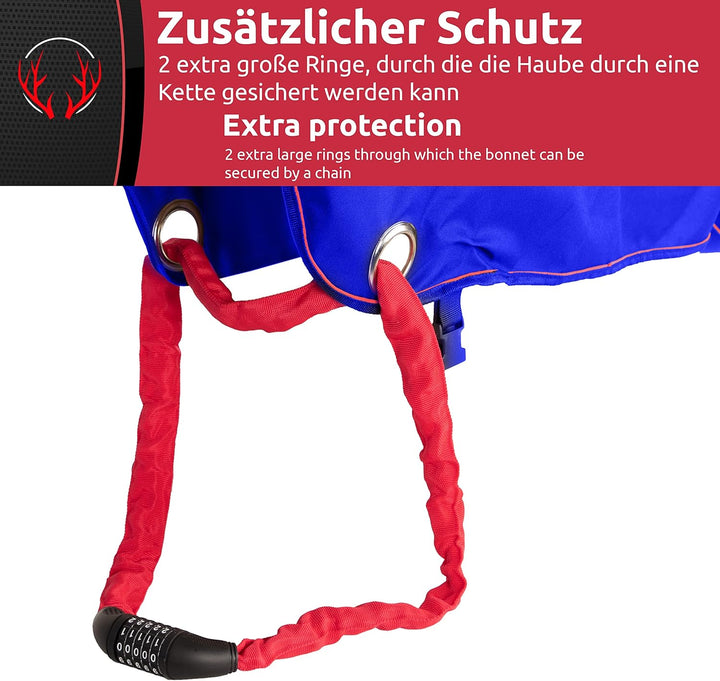 BUSHBOCK® Premium Deichselhaube aus Oxford 600D Material mit PU Beschichtung und Reflektoren. Univer