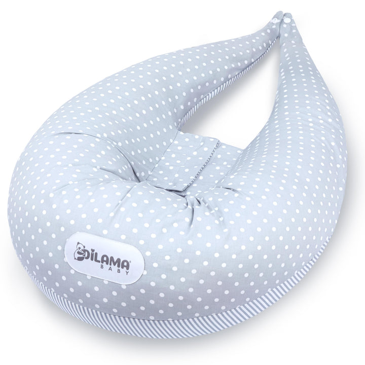 Dilamababy Schwangerschaftskissen mit Memory Foam Floken und Faserbällchen, Ideal als Stillkissen, s