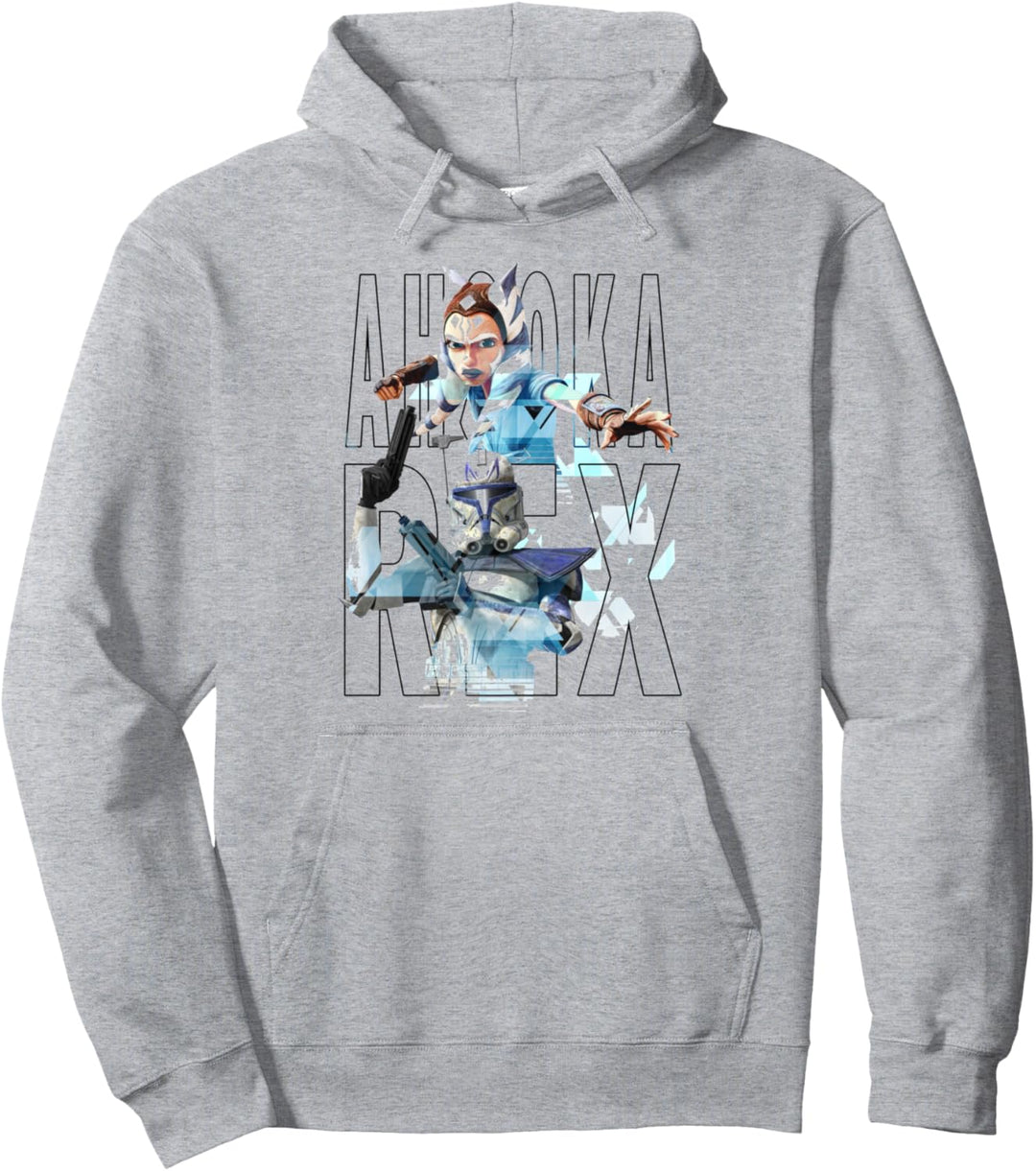Star Wars: The Clone Wars Ahsoka & Rex Text Portraits Pullover Hoodie
