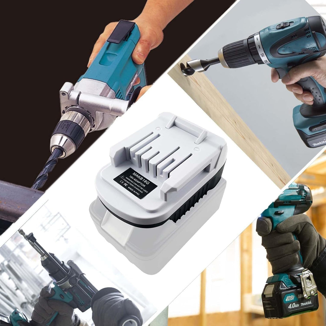 MAKB18G Akku Adapter für Makita 18V LXT Batterie BL1815 BL1820 BL1830 BL1840B, als Ersatz für den Ak