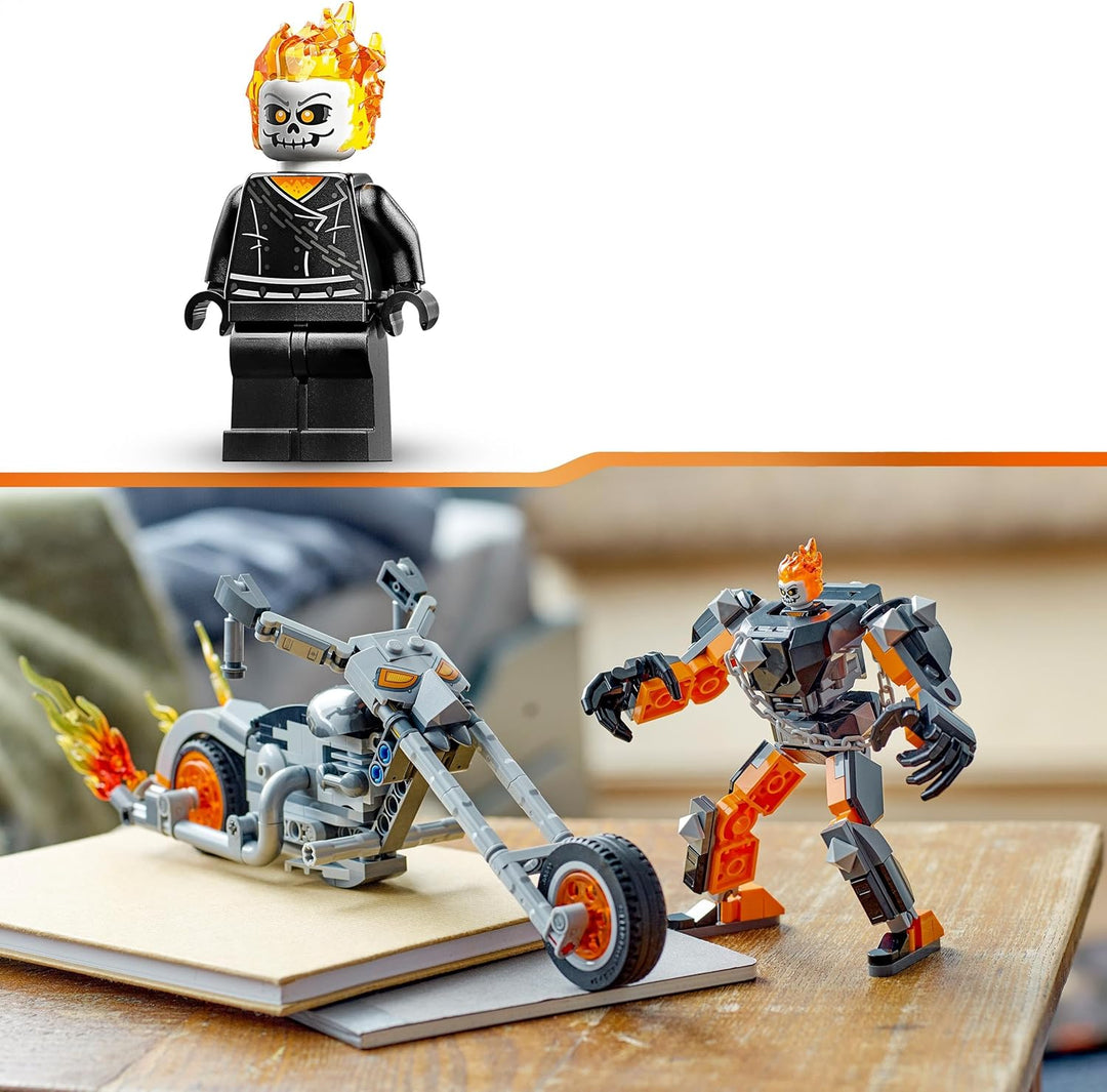 LEGO 76245 Marvel Ghost Rider mit Mech &amp; Bike, Superhelden Motorrad Spielzeug zum Bauen mit Kette un