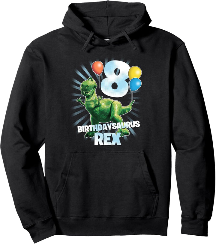 Disney Pixar Toy Story Birthdaysaurus Rex 8th Birthday Pullover Hoodie