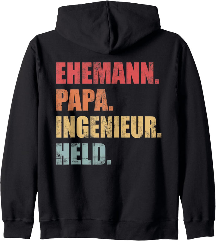 Ingenieur Papa Vater Ehemann Ingenieurwesen Vatertag Kapuzenjacke