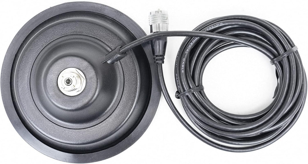 Faltbare CB PNI LED 850 Antenne mit Magnetfuss 145 mm, 85 cm lang, 26-28 MHz, 300 Watt, beleuchtet b