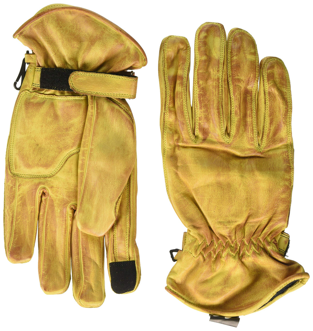 Motorradhandschuhe Leder Retro Old School