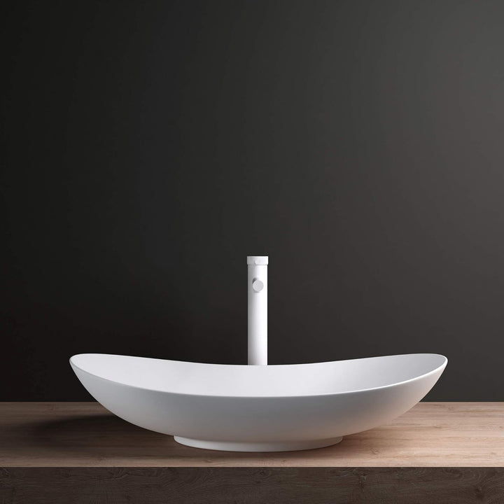 Mai &amp; Mai Armatur Waschtischarmatur WAO-7601-H in Weiss Waschbeckenarmatur 30,5 cm hoch Einhebelmisc