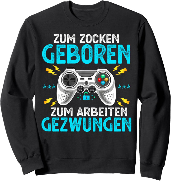 Gaming Zocken Konsole PS5 Geburtstag Gamer Geschenk Sweatshirt