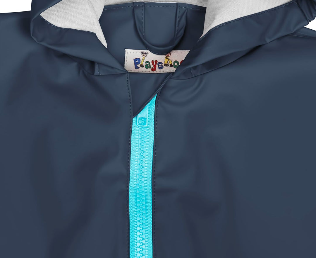 Playshoes Unisex Kinder Regen-Overall Matschanzug Regenbekleidung 86 Marine, 86 Marine