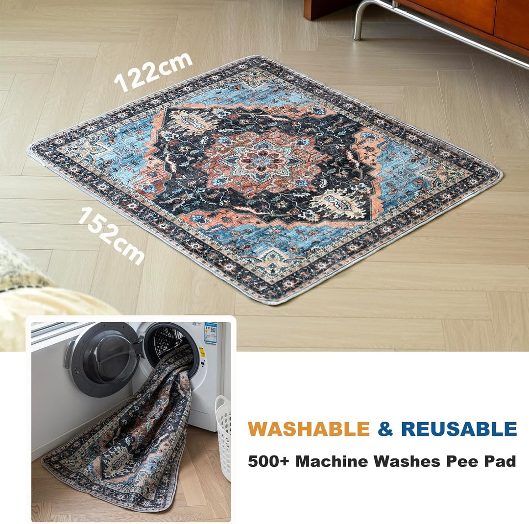 Waschbar Haustier-Urinunterlage, 2 Pack Wiederverwendbare Welpenunterlagen Matte für Hunde, Wiederve