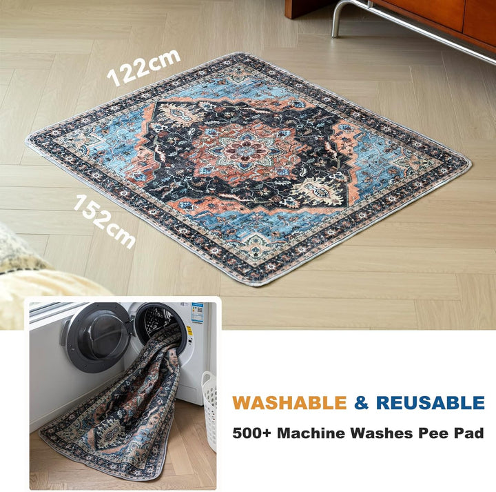 Waschbar Haustier-Urinunterlage, 2 Pack Wiederverwendbare Welpenunterlagen Matte für Hunde, Wiederve