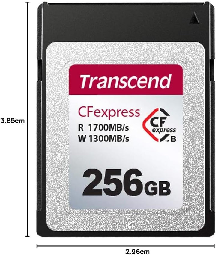 Transcend CFexpress 820 Type B-Speicherkarte TS256GCFE820, Lese-/Schreibgeschwindigkeiten von bis zu