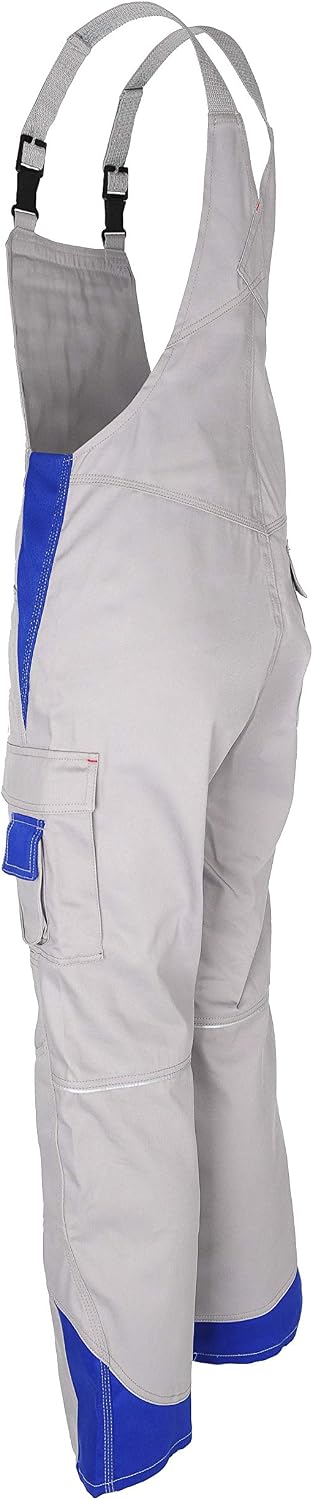 KÜBLER IMAGE VISION Arbeitslatzhose grau, Grösse 25, Herren-Arbeitslatzhose aus verstärkter Baumwoll