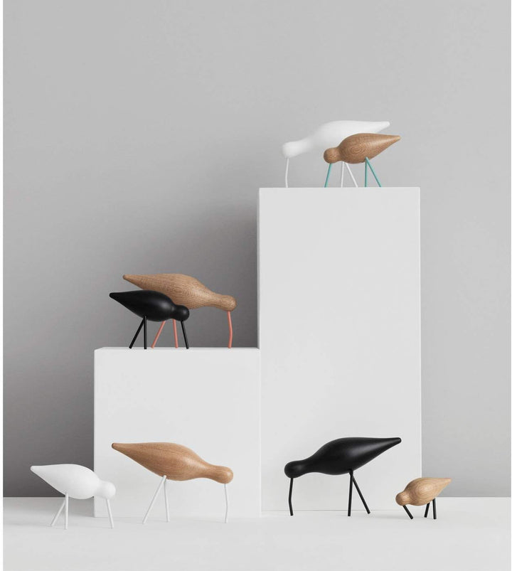 Normann Copenhagen Deko-Vogel, Holz, Schwarz, 22 x 6.5 x 14 cm Schwarz 22 x 6.5 x 14 cm, Schwarz 22