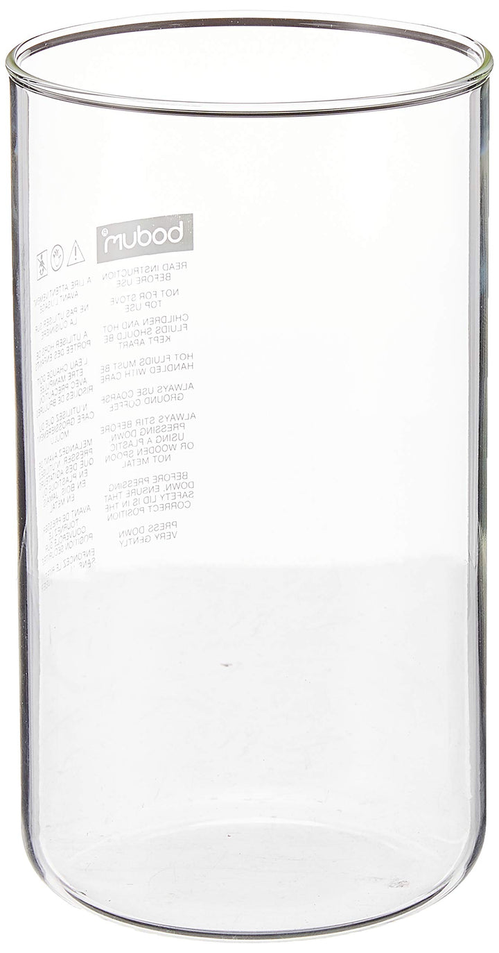 Bodum 01-10945-10 Kaffeepresse Ersatzbecher ohne Ausgiesser, Borosilikatglas - 8 Tassen (1 L), trans