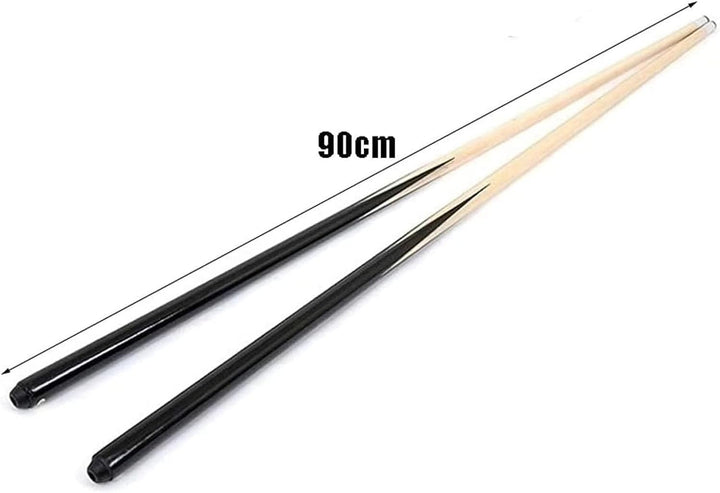 2 kleine Billard-/Snooker-Queues, handgefertigt, für Kinder und Erwachsene, ideal für enge Räume und