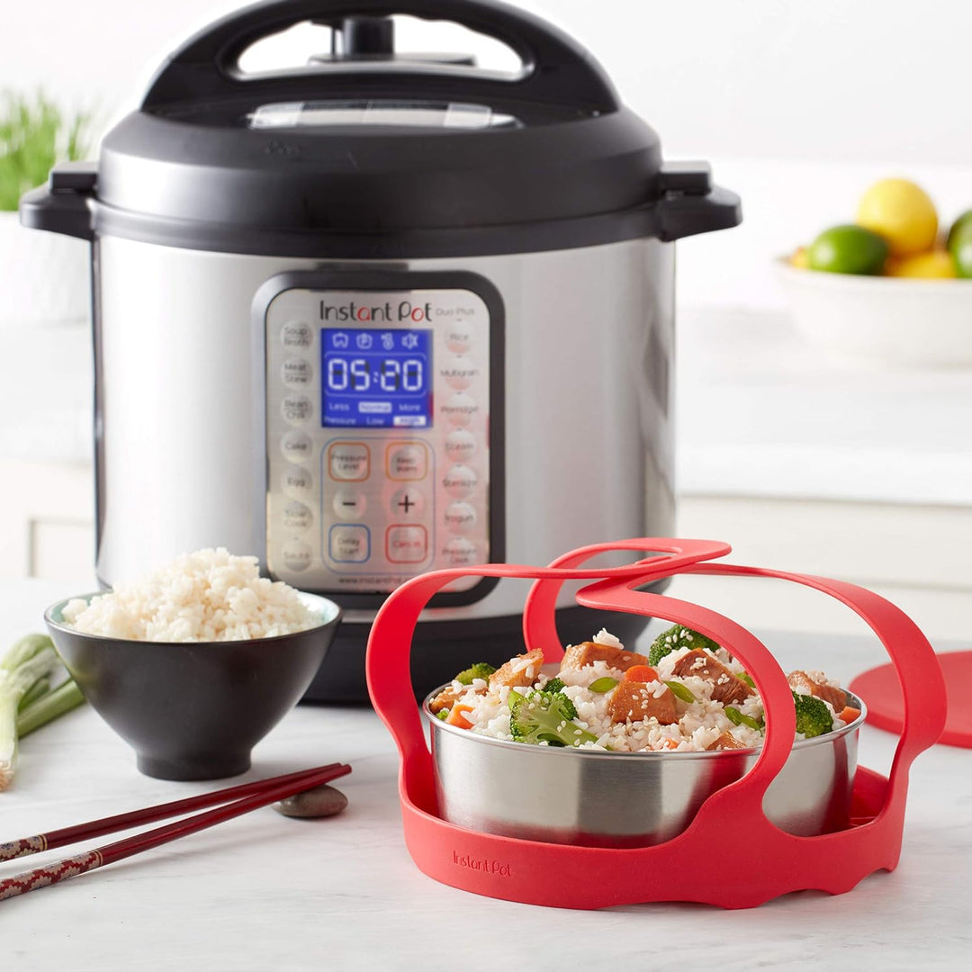 Instant Pot Offizielle runde Koch-/Backform mit Deckel und abnehmbarem Boden, 17,8 cm, antihaftbesch