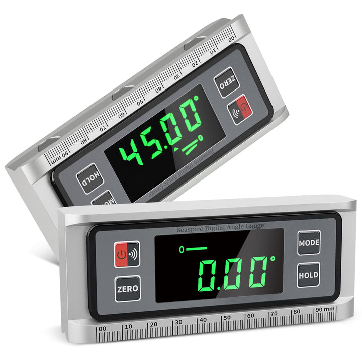Beaspire Digitaler Winkelmesser LCD Neigungsmesser Magnetisch Winkelmesser Skaliertes Lineal Winkels